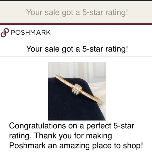 Silver and Diamond Bangle Stackable Bracelet New NWT - Picture 6 of 12